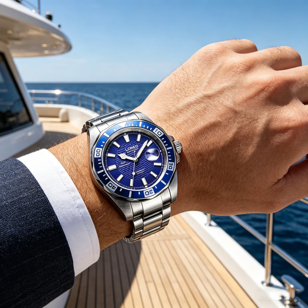 LOREO Diving Series Automatic - đánh giá và giá Waterproof Diving Watch