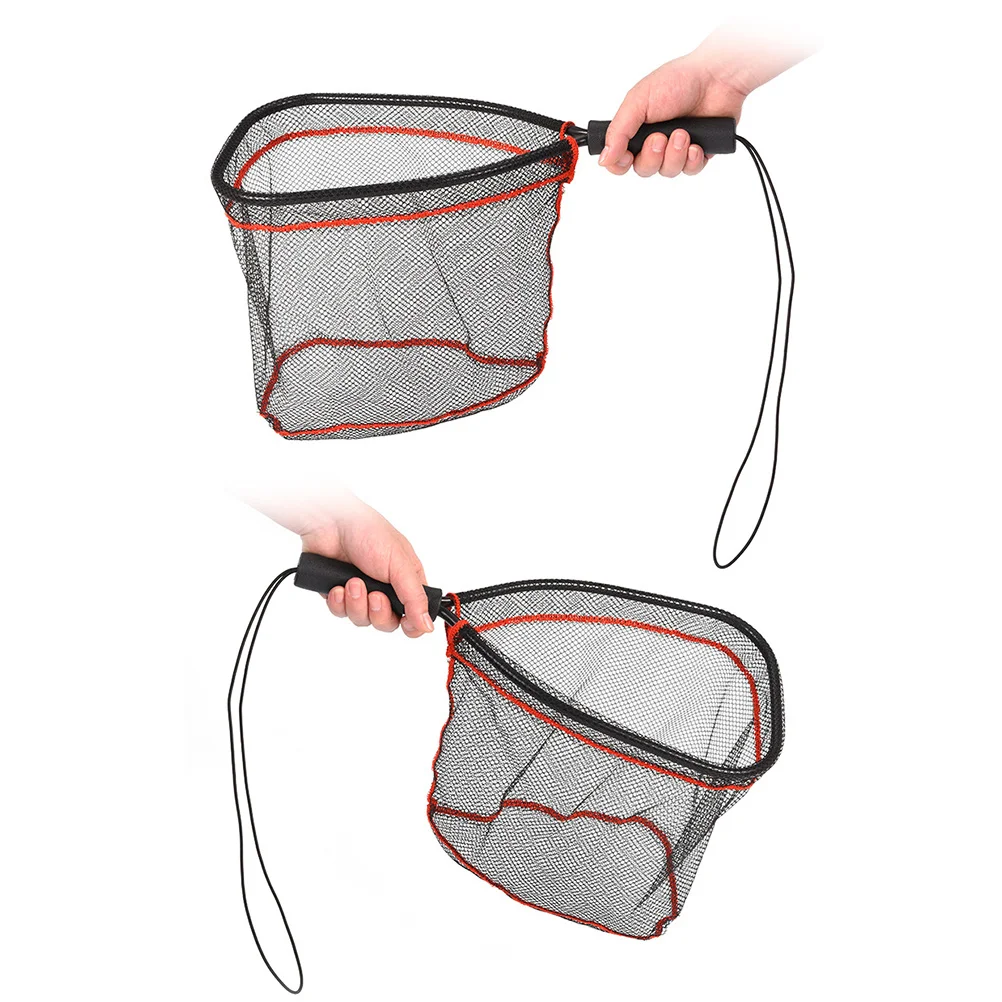 

Compact Fishing Net for Small Fish Shrimp Aquarium Tank Pond Black Sturdy Frame Gentle on Fish Smooth Grip Handle