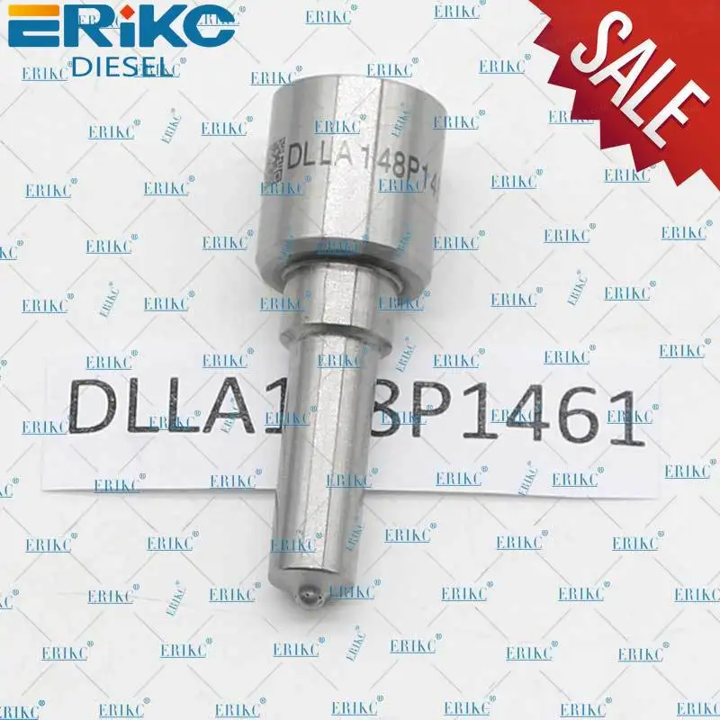 

ERIKC DLLA148P1461 Sprayer Diesel Fuel Injector Tip DLLA 148 P 1461Nozzle Black Needle DLLA 148P 1461 for Common Rail Injector