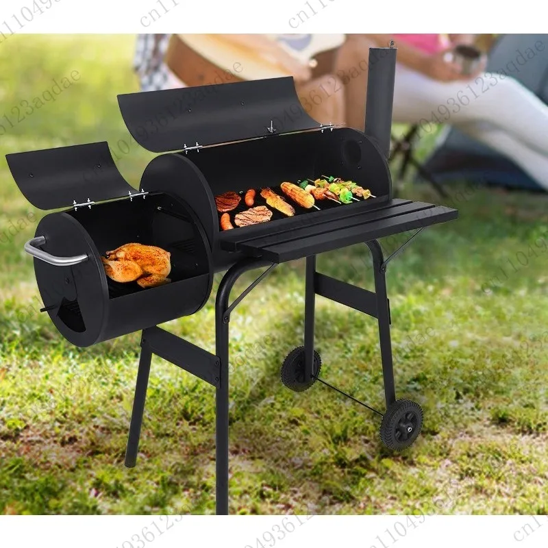 

Outdoor Charcoal Grill for Home Use Large-Size Barbecue Grill for Hotels and Villas Commercial-Grade Barbecue Grill and Smoker