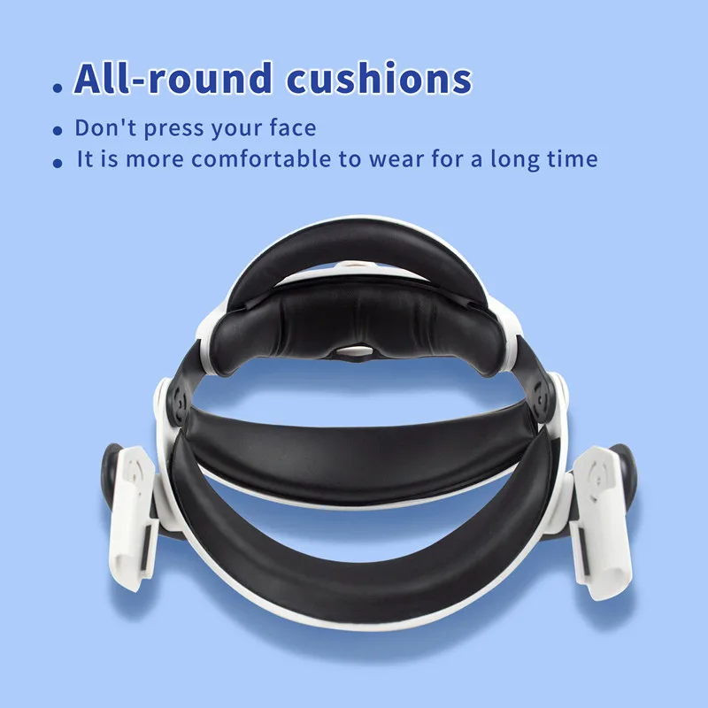 Head Strap For Oculus Quest 2 VR Stand Helmet Adjustable Headset For Oculus Quest 2 Accessories Mount Face Padding Elite Strap