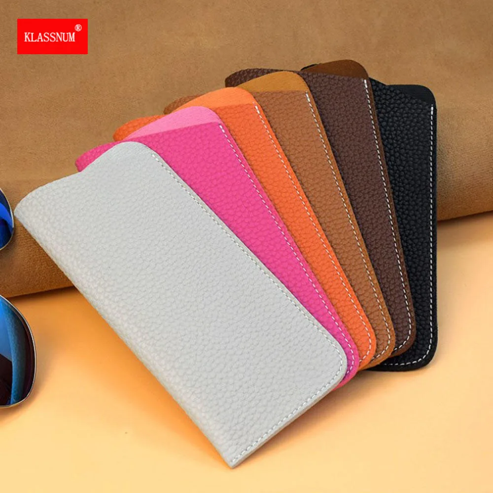 PU Leather Eyeglasses Protector Bag Protective Sunglasses Cover Case Box Reading Eyeglasses Pouch Women Men Glasses Accessories