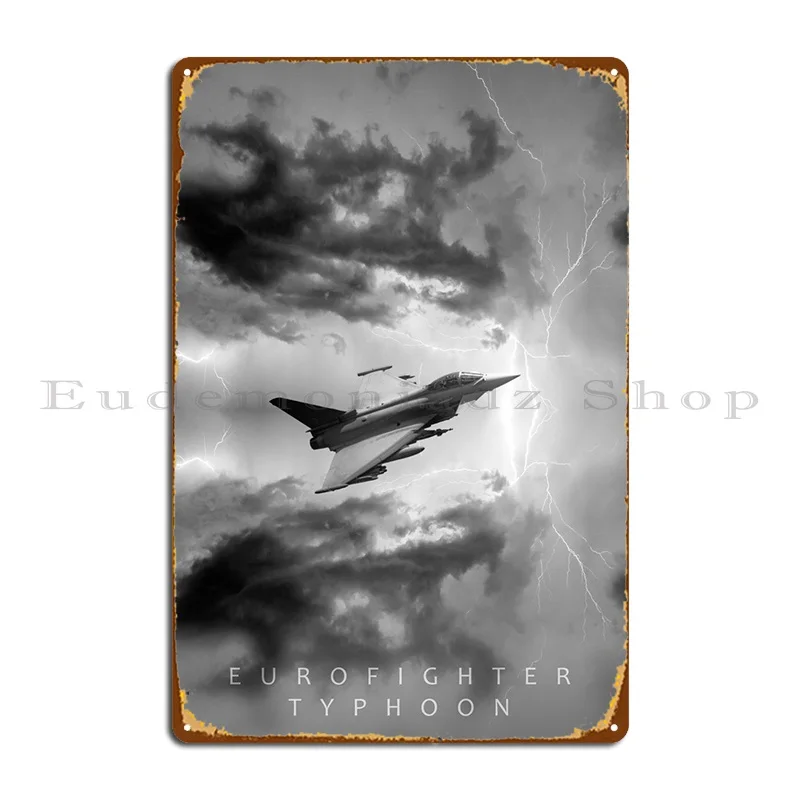 Eurofighter Millitary Metal Sign Personalized Decoration Wall Cave Wall Decor Cinema Tin Sign Poster