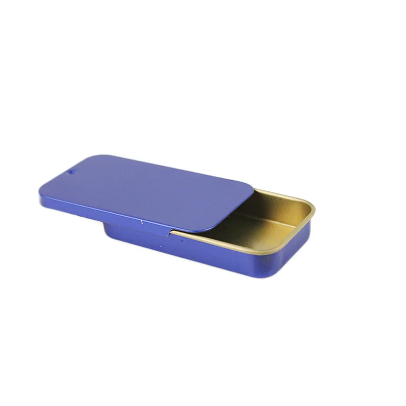 10/20/30/50 Stück 16ml Leere Rechteckige Mini-Blechdose mit Schiebedeckel, Push-Pull-Blechdose, Tragbare Metallbox für Schmuckverpackungen – Detail 11
