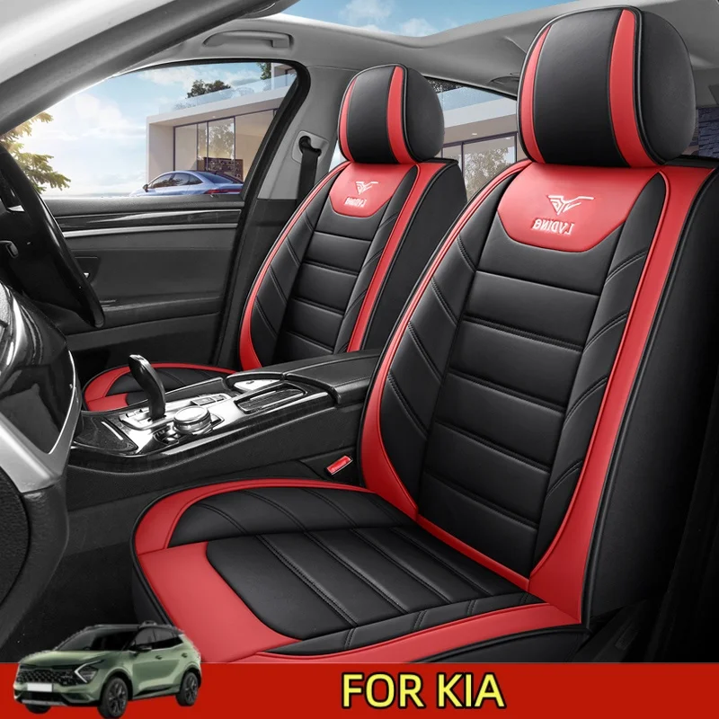 

FOR KIA Full Set Seat Cover, Custom for Toyota Tundra Crewmax Pickup Truck Seat Covers with Waterproof Faux Leather