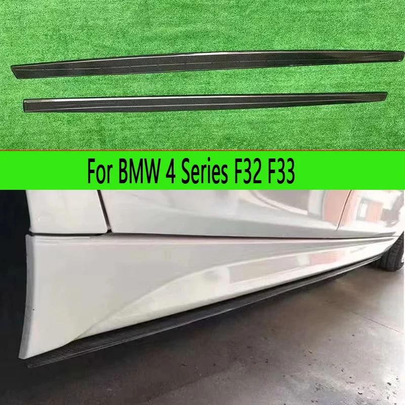 

For BMW 4 Series F32 F33 M3 F80 M4 F82 F83 Carbon Fiber Side Skirts Side bumper Splitters Side skirt Cupwings Apron Side panel