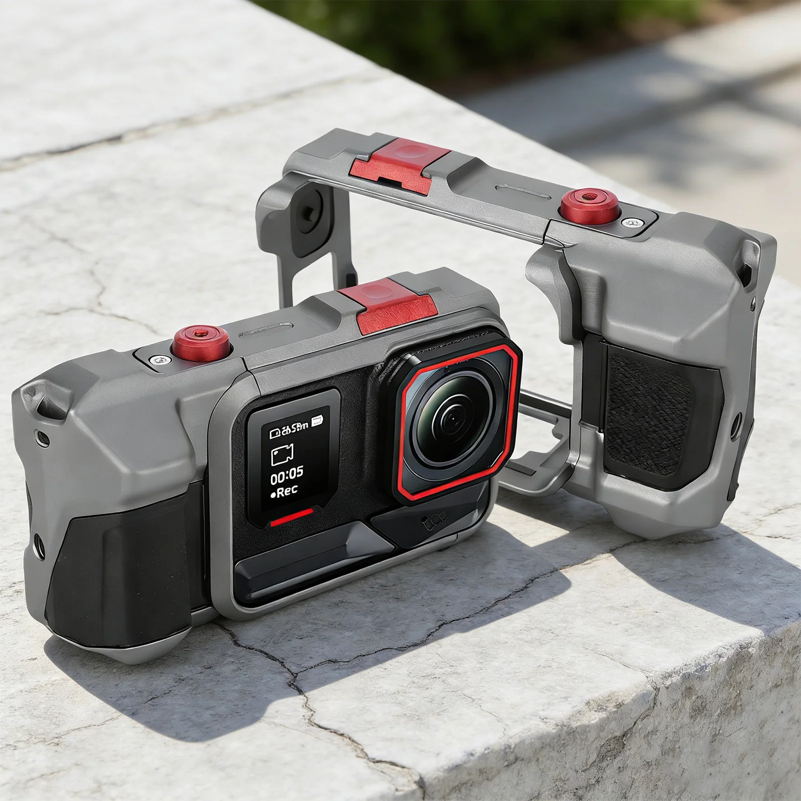 

Quick Release Holder Mount for -AcePro2 Aluminum Frame Protective Frame Housing Case with Cold Shoe Mounts