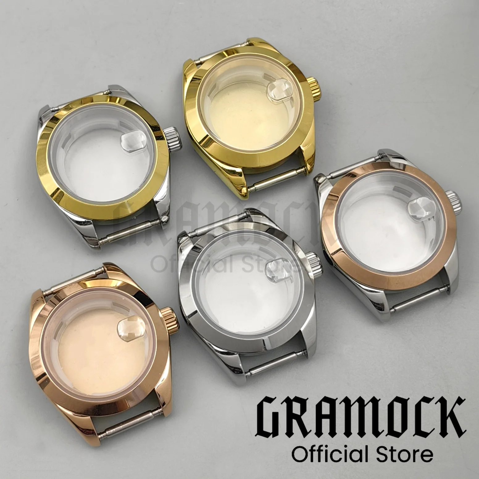 

Часть часов Gramock NH05, женский корпус из нержавеющей стали 28 мм, серебро, золото, розовое, с циферблатом 20,5 мм, набор рук, подходит для механизма NH05 NH06