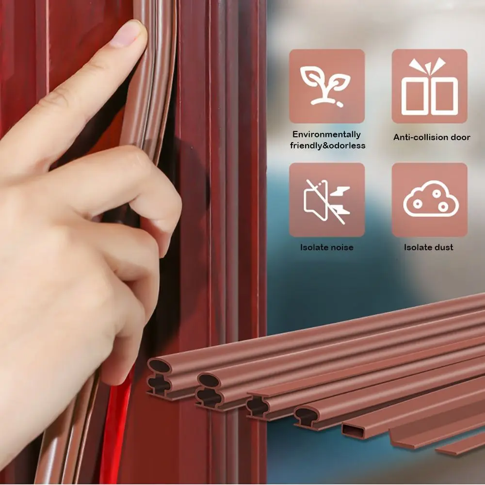 

Door Strip 6 Meters Self-adhesive Sealing Strip I Type Weather Stripping Weather Gap Blocker Window Door