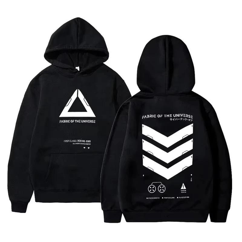 2026 Cosmic Fabric Techwear Network Punk Street Fashion Hoodie Casual Street Roller Skating Running Sweatshirt Cyberpunk Sty