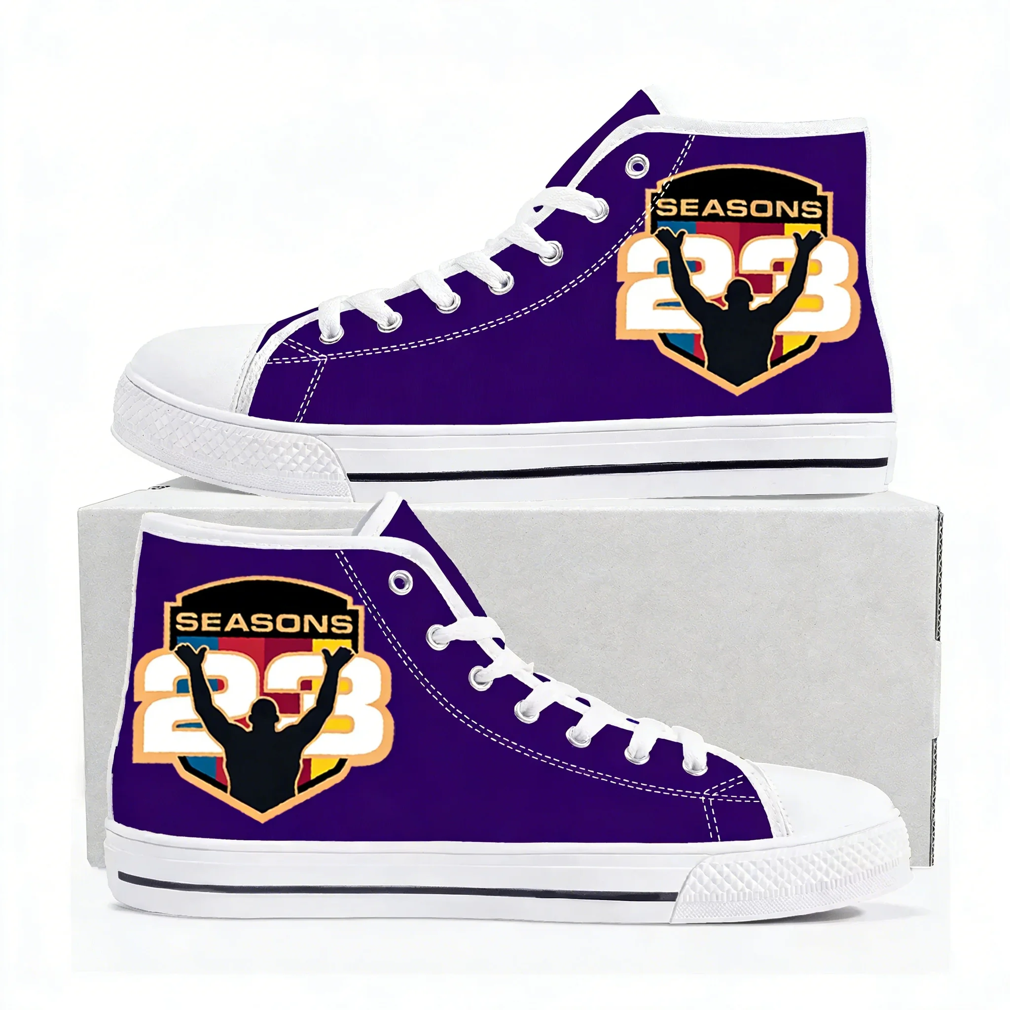 

Баскетбольные кроссовки с высоким верхом 23 Seasons King Los Angeles, мужские, женские, подростковые, холщовые кроссовки, повседневная обувь, персонализированная обувь