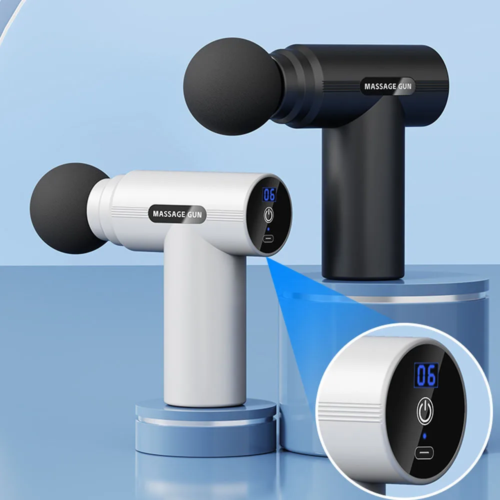 

Mini Massage Gun Fascia Machine Muscle Relaxation USB Vibrating Gun Rod Massage Fitness Equipment Neck Grab Fascia Gun