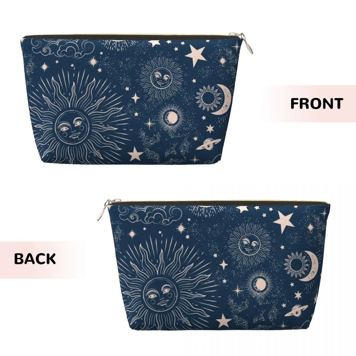 Custom Space Galaxy Constellations Travel Toiletry Bag for Women Moon Star Sun Cosmetic Makeup Bag Beauty Storage Dopp Kit