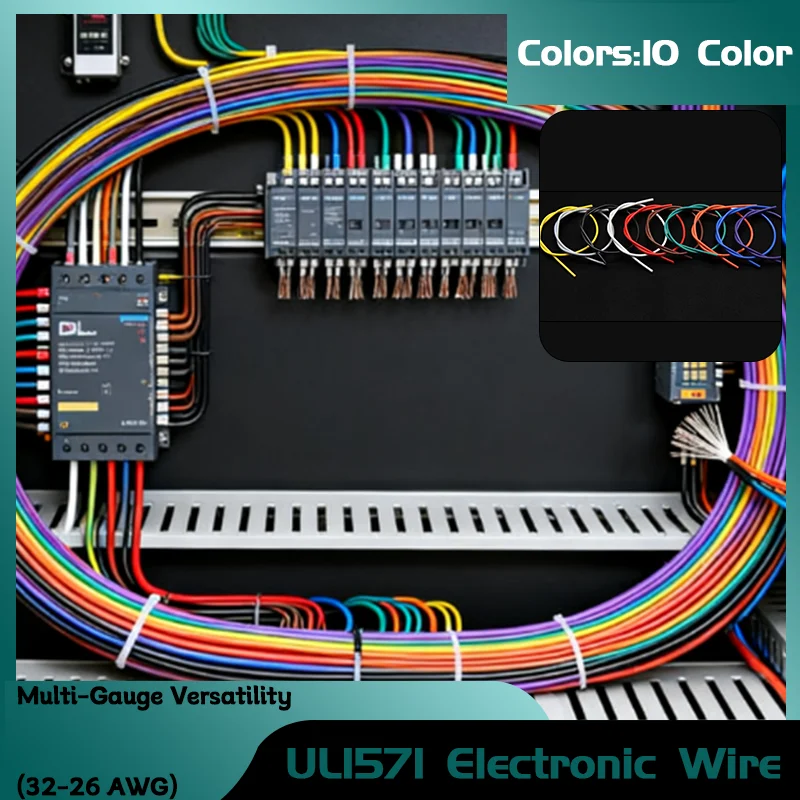 Tin-Plated Copper PVC Insulation UL1571 Certified for Safe DIY Use Access Premium 5M Electronic Cable: Multi-Gauge (32-26 AWG)