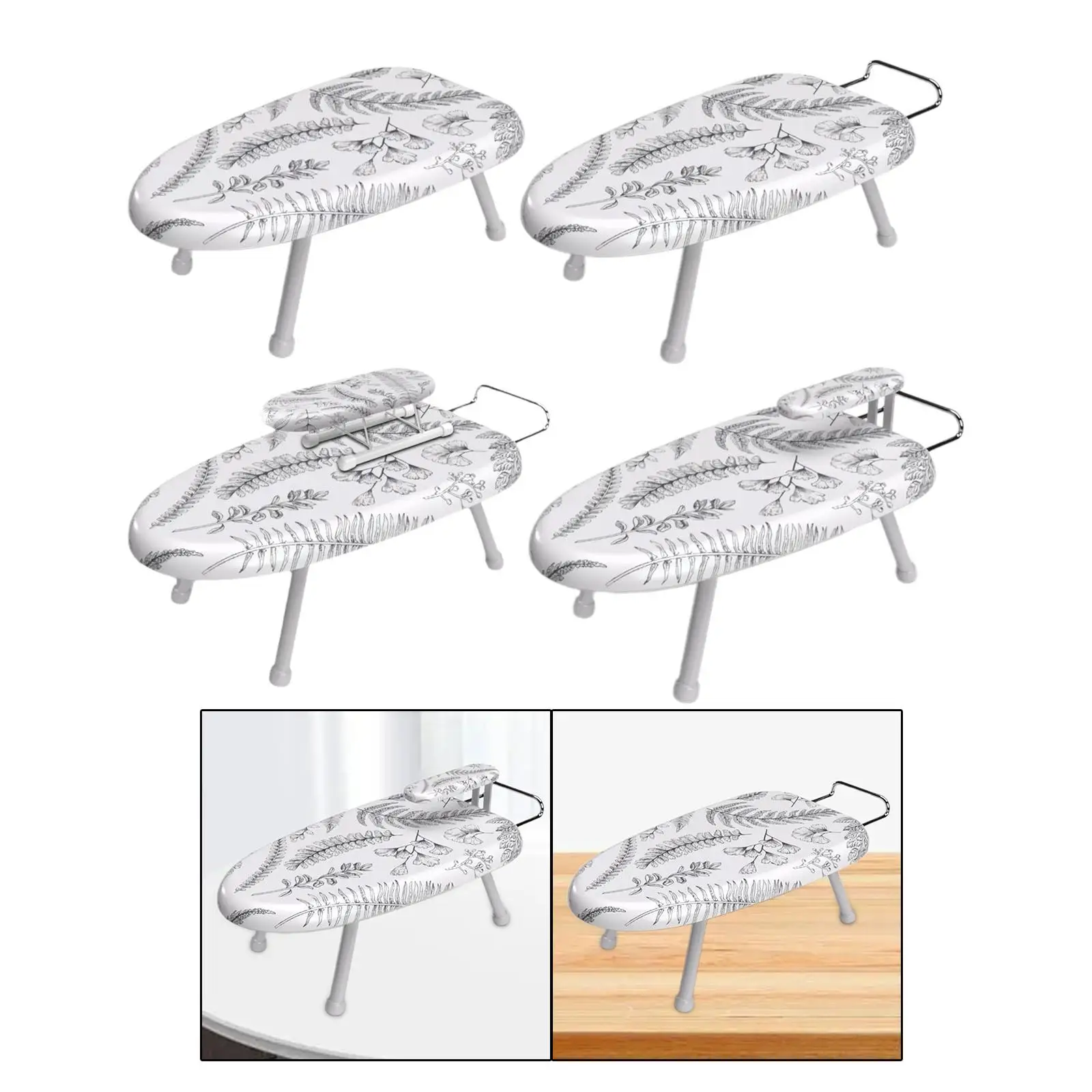 Mini Ironing Board Tabletop Ironing Board Portable with Foldable Legs Small Iron Board for Apartment Sewing Room Home Clothes