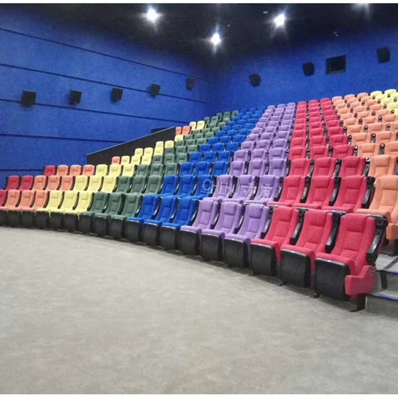 Auditorium Conference Room Cinema Soft Seating Theatre Simple Single Chair For Drinks Popcorn