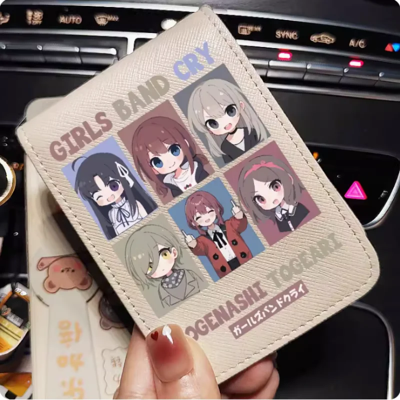 Anime GIRLS BAND CRY  Wallet Fold Bag Multi Card Coin Pocket Photoes Holder Fashion Kids Wallets Gift