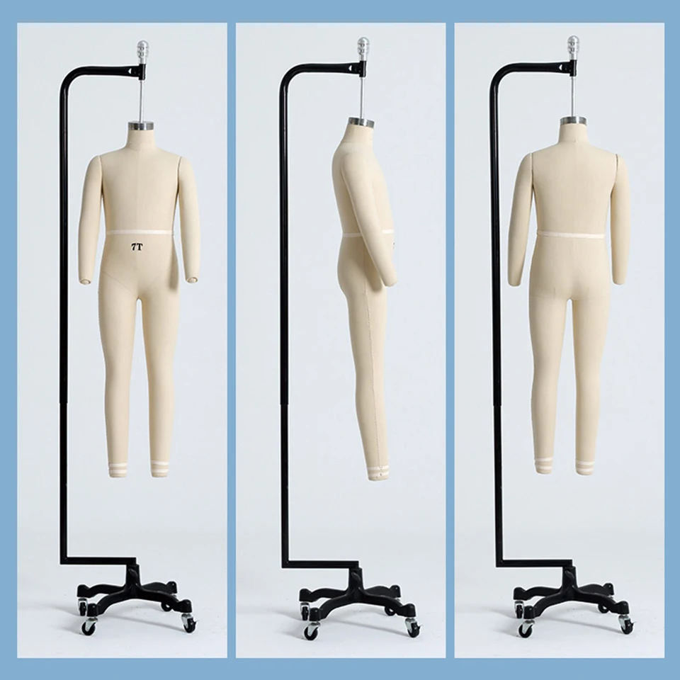 FRP Kids Sewing Full-body Mannequin Factory Direct Selling the Professional Design Tailoring Mannequin with Arms EU & US Size