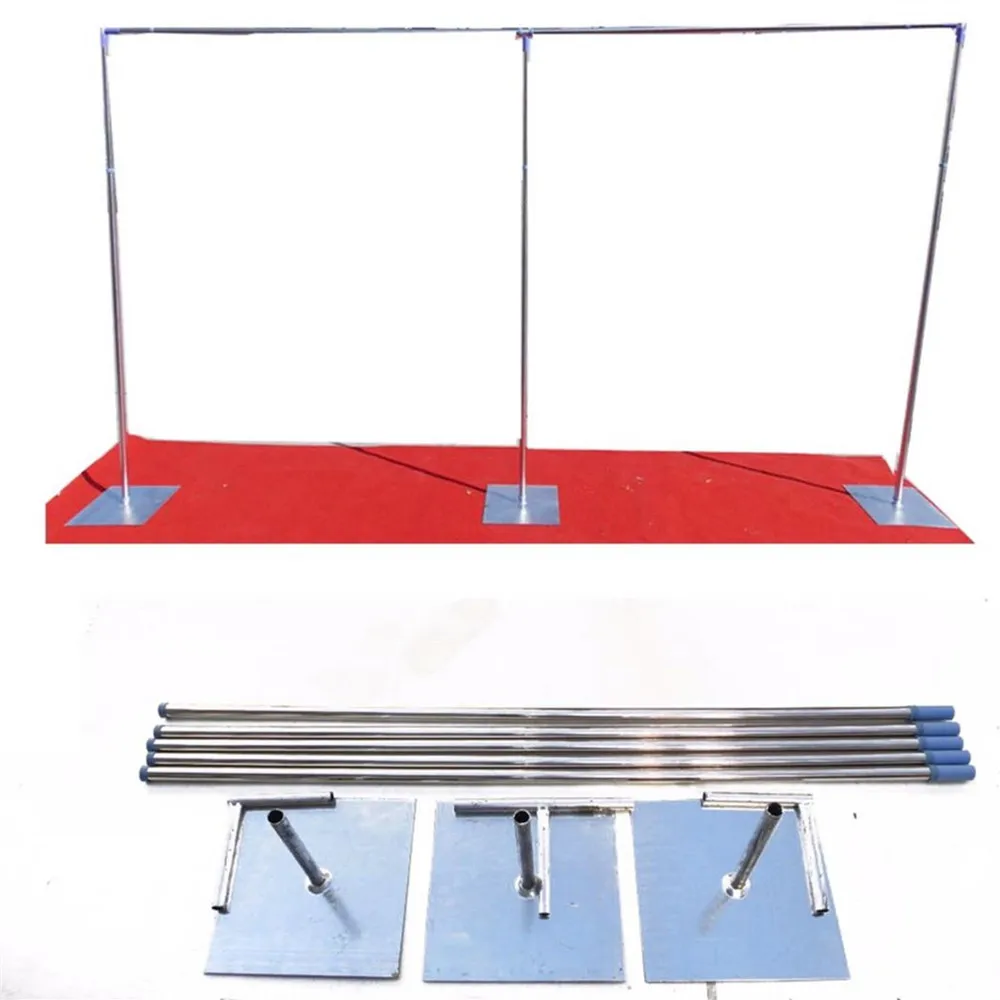 

Wedding Backdrop Stand With Expandable Rods Backdrop Frame Adjustable Stainless Steel Pipe Wedding Props 3M X 6M Or Other Sizes