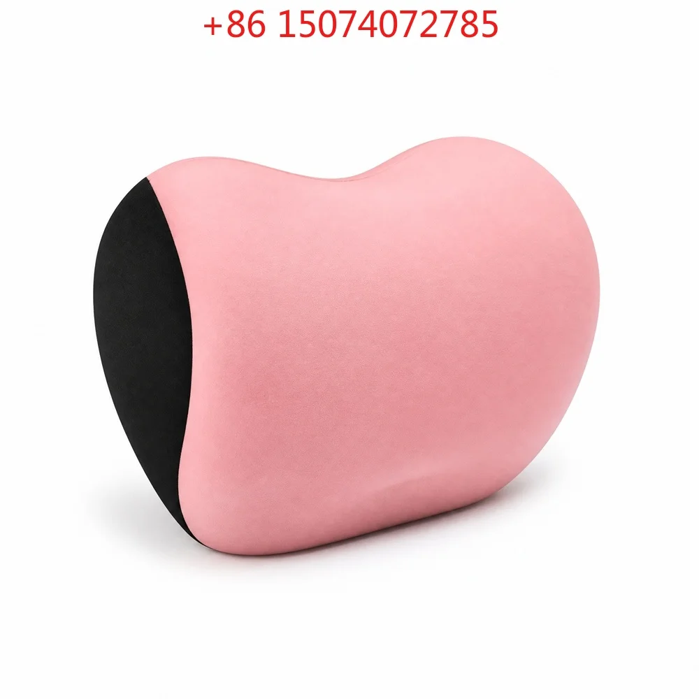 Pink Soft Memory Foam Car Neck Pillow Neck Support Cushion Headrest Pad For Long Distance Drive Daily Commute Trip Auto Seat