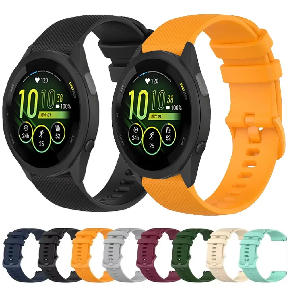 Спортивный силиконовый ремешок 20 мм 22 мм для Garmin Forerunner 265 965 165 55 970 570, удобный ремешок для Garmin Venu 3 2/vivoactive 6 5