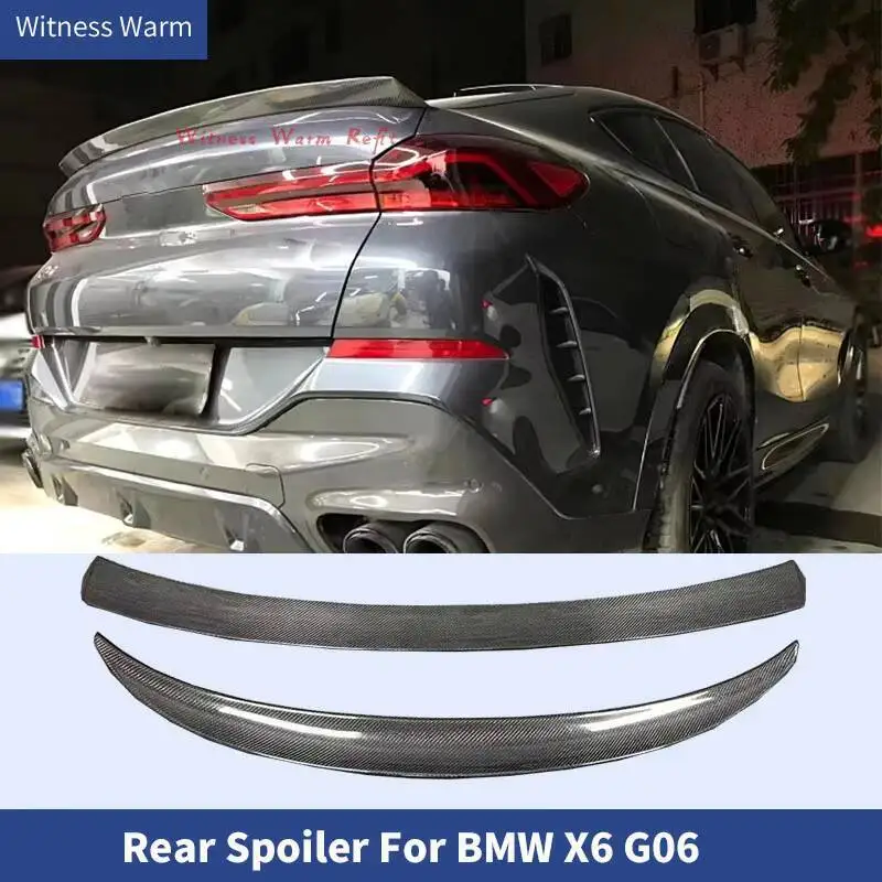 Becquet de voiture adapté pour Bmw X6 G06 2019 – 2021, décoration d'aile arrière de haute qualité, becquet de coffre arrière en Fiber de carbone Frp