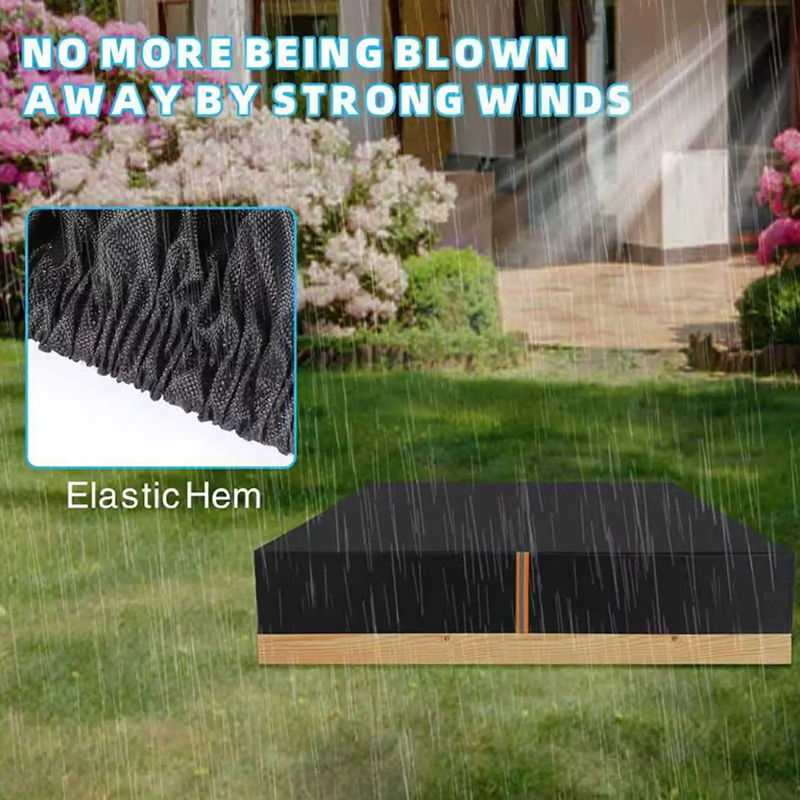 

Крышка песочницы 210D ткань Оксфорд водонепроницаемый защитный навес для ямы уличный деревянный чехол для песочницы для патио, заднего двора, сада, двора