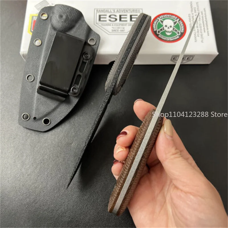 ESEE S D2 블레이드 G10 핸들 야외 칼 캠핑 방어 스트레이트 나이프 황야 생존 전술 칼