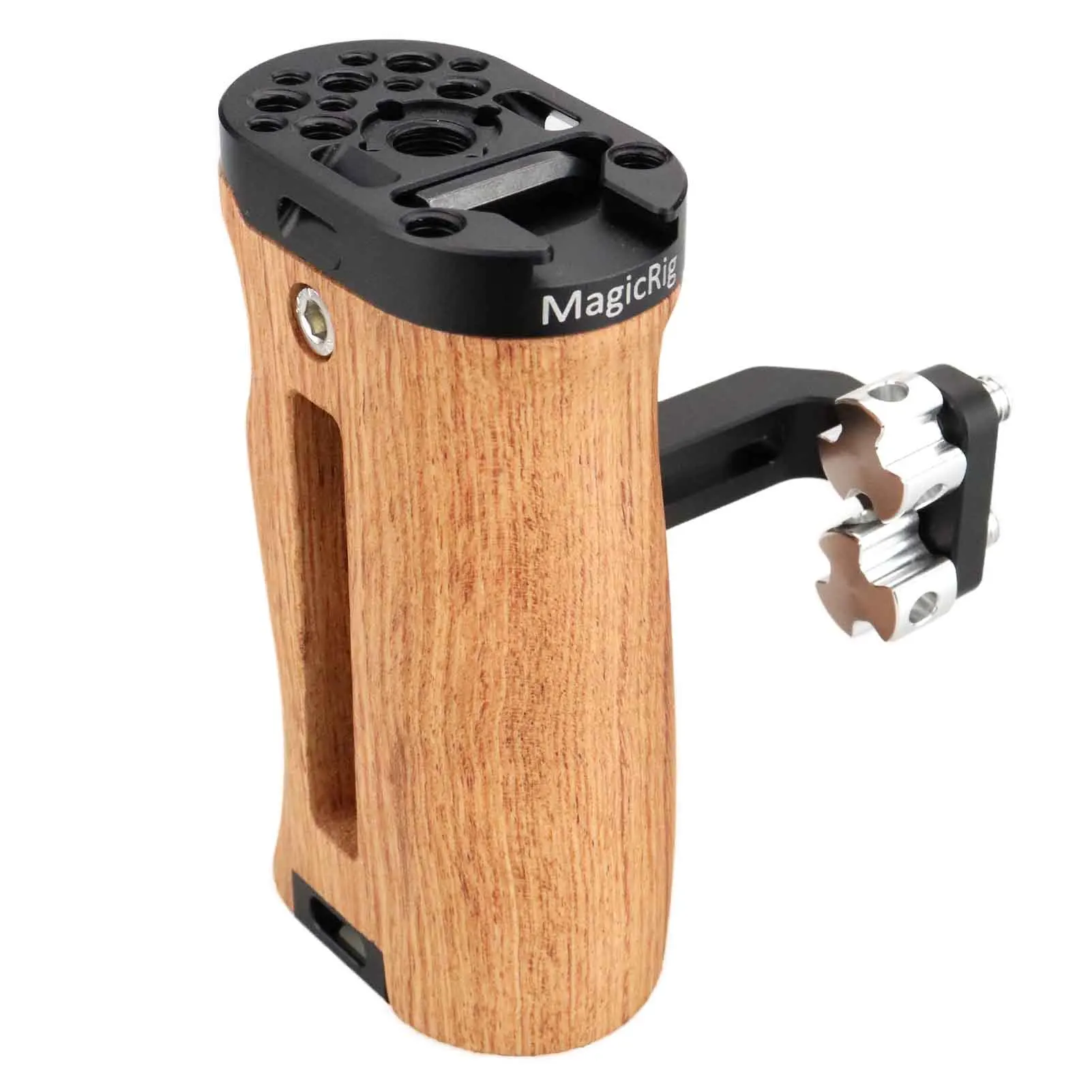MAGICRIG impugnatura laterale universale in legno per gabbia A7SIII / A7III/A7RIII /A7M3/A7R IV/ A9 II, per gabbia BMPCC 4K/6K/6K Pro