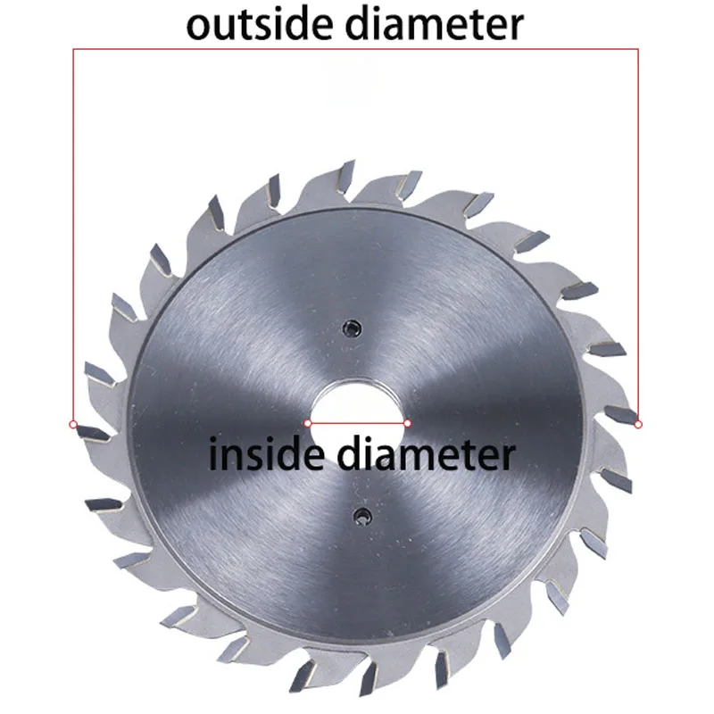 Woodworking Tungsten Steel Circular Scoring Saw Blade Cutting Dics for Panel Saw Sliding Table Saw Wood Cutting 120mm  (12+12)T