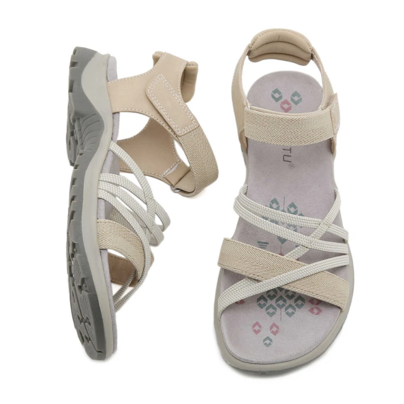 New 2025 Sports Sandals Printed Casual Velcro Large Size Women's Shoes Comfortable And Simple Casual Velcro Mother's Shoes - Image 3