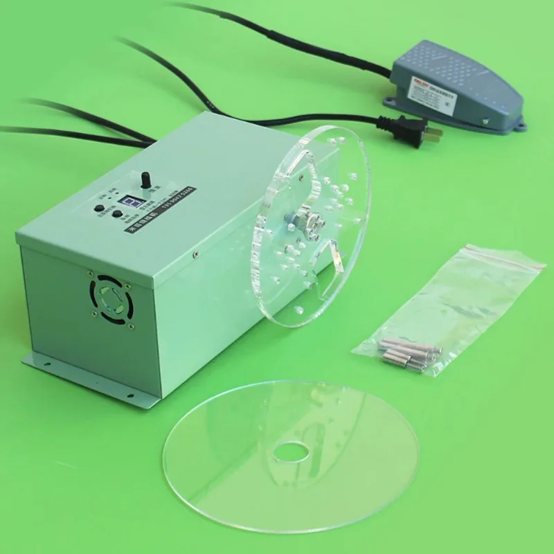 AC 220V Electric Shoelace Winding Machine Ribbon Flat Wire Flexible Tape Winder With Foot Switch 1-500RPM Speed Adjustable 72W