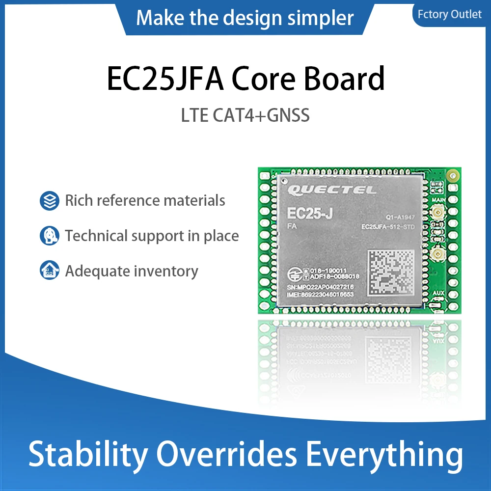 LTE-placas de desarrollo CAT4, EC25JFA, EC25JFA-512-STD, Core Board, 1 piezas