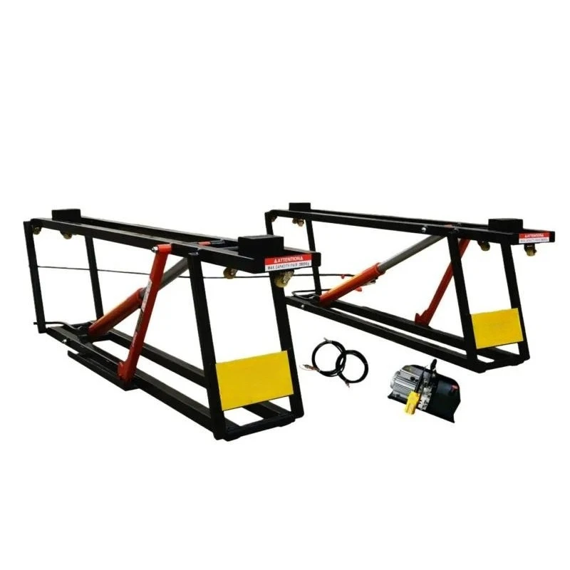 Electric Hydraulic Scissor Car Lift Portable Mobile Vehicle Lifting Platform For Auto Repair Shop Garage Use 2 Ton