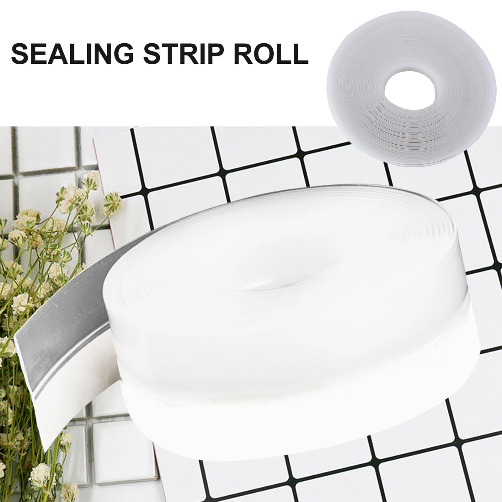 

Sealing Strip Soundproof Weatherproof Dustproof Adhesive Tape Transparent Self Stick Door Window Furniture Sliding Glass Shower