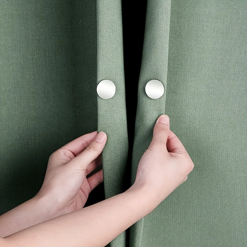 Magnetic Curtain Clips 6pcs: Seamless Magnetic Curtain Fasteners to Prevent Light Leakage