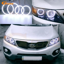 For Kia Sorento II XM 2009 2010 2011 2012 2013 Excellent Ultra Bright COB Led Angel Eyes Kit Halo Rings Car Accessories