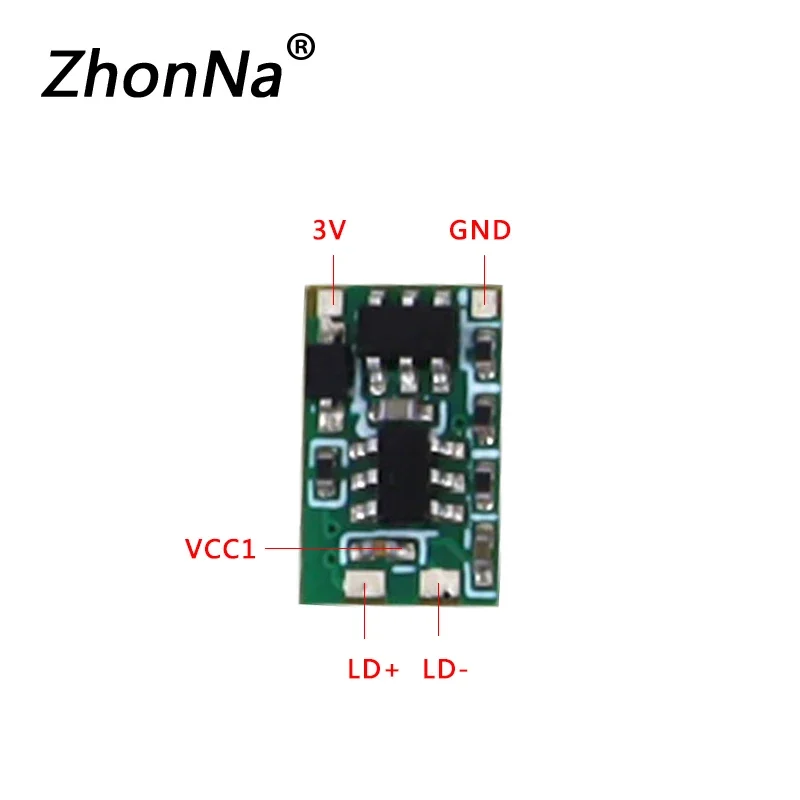 520nm Groene Laser Boost Driver Board (B Stijl), 1-100mW, 3-7V Input, 7V Output, DIY Circuit voor Lasermodules & Podiumverlichting
