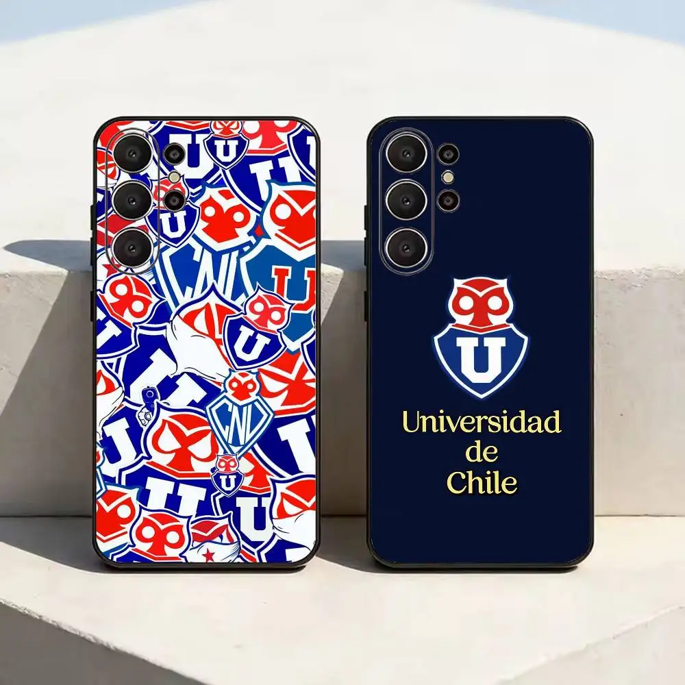 C-Club U-Universidad de -Chile Phone Case For Samsung S26,S24,S21,S22,,Plus S23,S30,Ultra,S20,Fe,Black Soft Silicone