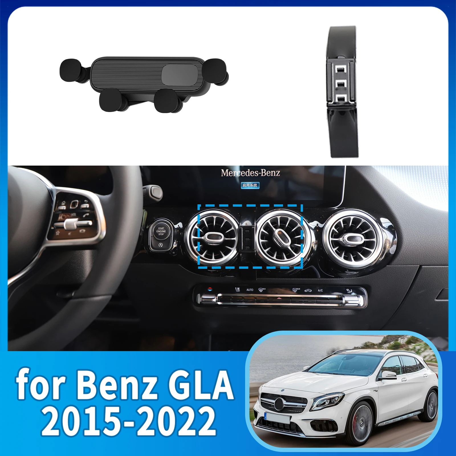 

GPS Bracket Car Mobile Phone Holder for Benz GLA X156 X247 EQA B 2020~2025 Navigation Stand Auto Accessories