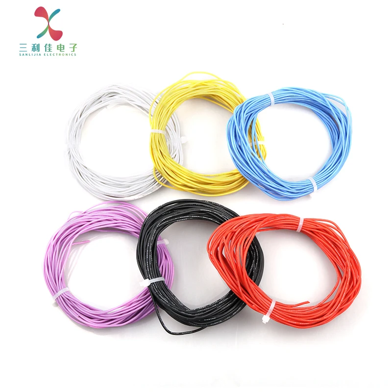 Extra Soft 20 22 24 26 28 30AWG Lithium Battery Aircraft Model New Energy High-Temperature Resistant Silicone Cable