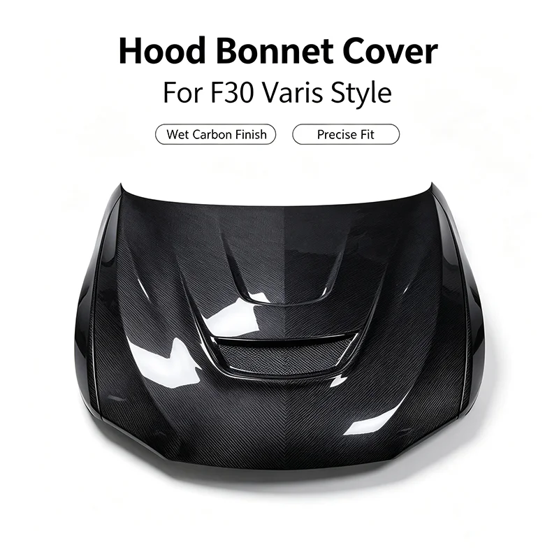 Carbon Fiber Varis Style Engine Hood Bonnet For BMW 3 Series F30 2012-2019 Sport Racing Style Front Engine Cover Modification