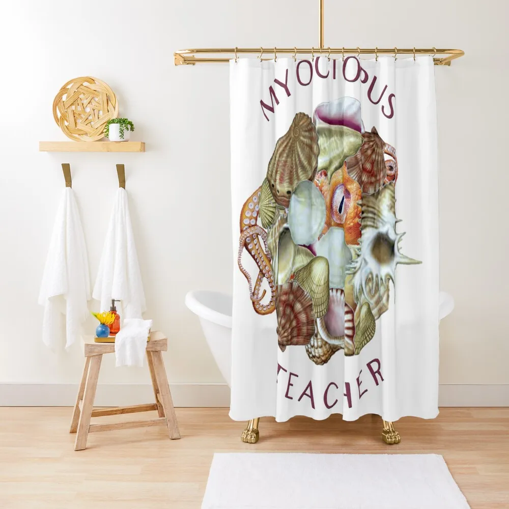 

My Octopus Teacher Shower Curtain Waterproof Fabric Bathroom For Shower Anti-Mold Waterproof Shower Curtain