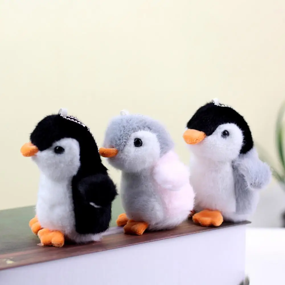 Cartoon Penguin Doll Keychains Women Cute Plush Penguin Keyring  Stuffed Animal Plush Pendant For Girls Gifts Plush Key Chain