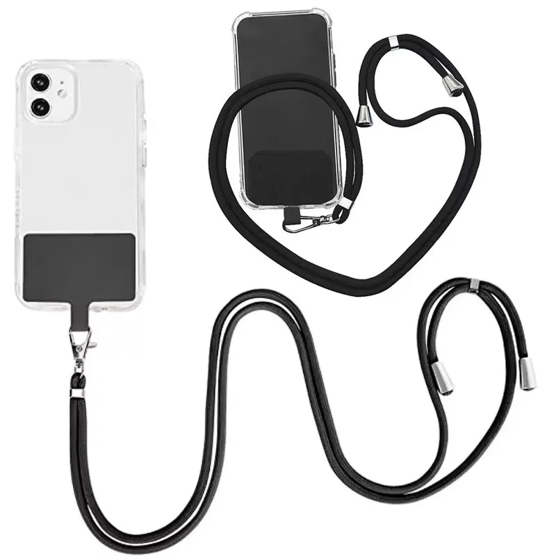 

1/2pcs Universal Adjustable Phone Lanyard Strap Mobile Phone Hanging Rope Neck Straps Anti-lost Lanyards Cell Phone Accessories