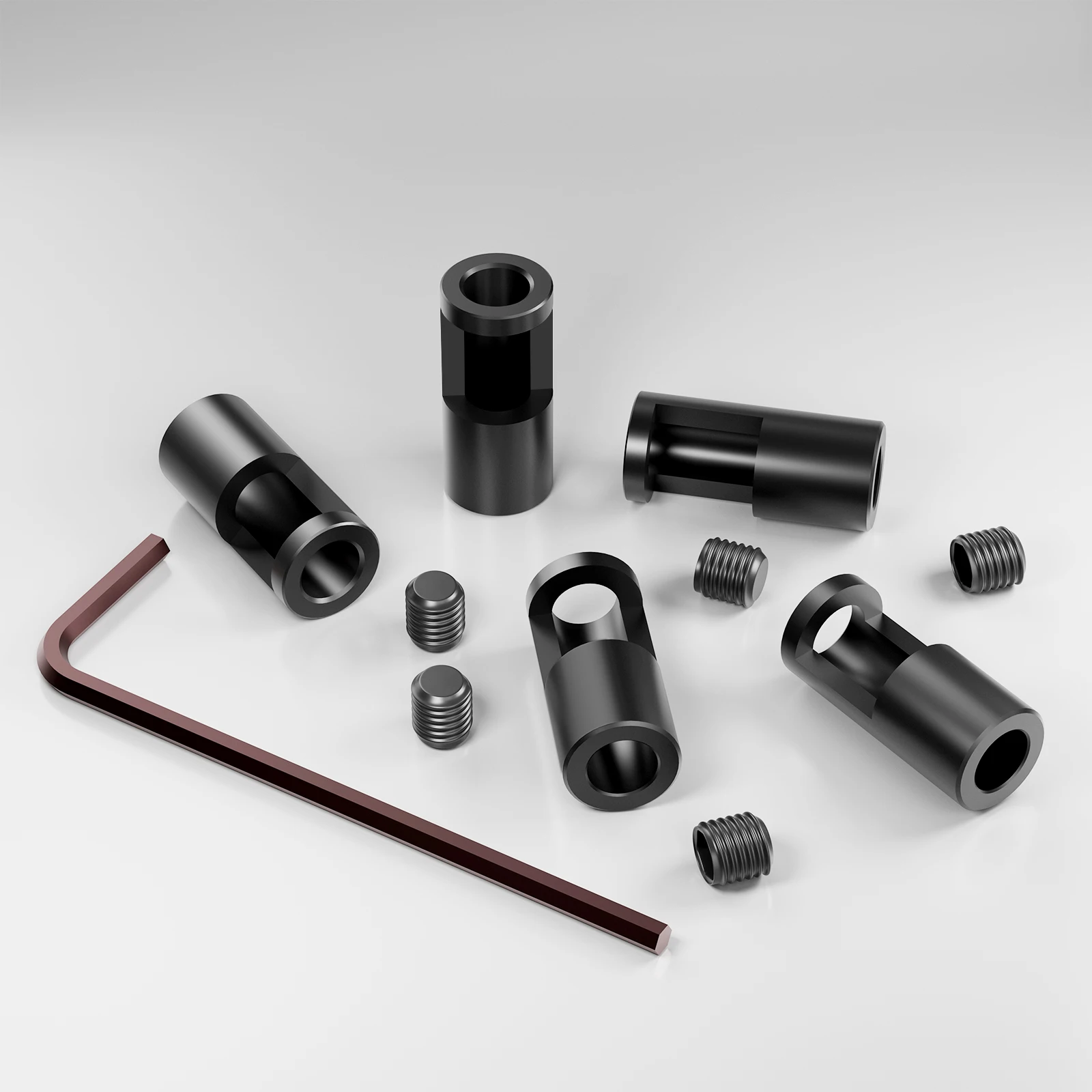 5 قطعة الصلب RC موتور كم محول ترس رمح فتحة من 5 مللي متر إلى 3.175 مللي متر ل RC نموذج سيارة قارب الطائرة 3650 550 540 المحرك