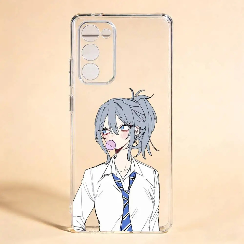 Haimiya Senpai Wa Kowakute Kawaii Manga  For Samsung Galaxy S24 S25 S23 S22 S21 Transparent Cover Phone Case