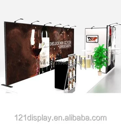 Cabine de exposição modular inovadora para exibir vinho