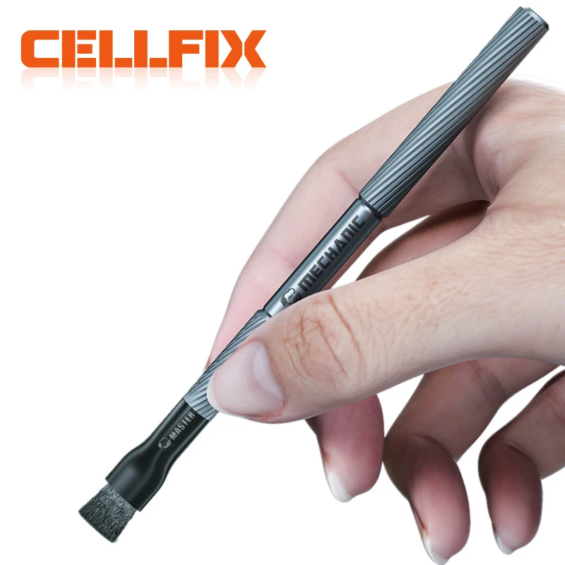 Mechanic Steel Brush Motherboard Chip Glue Removal IC Pad Cleaning PCB CPU Clean Dust PCB BGA Repair Soldering Brush