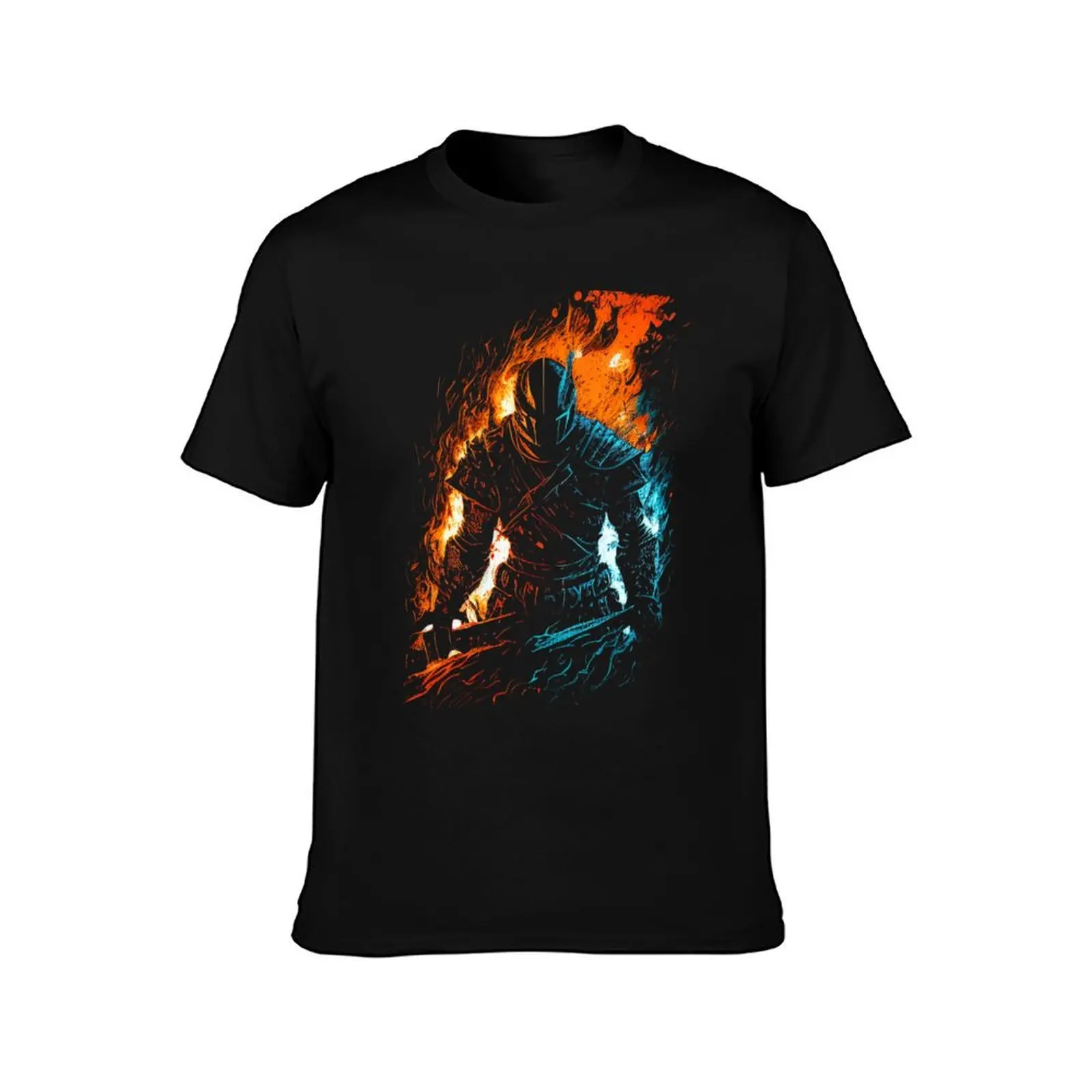 Dark Souls Fire And Ice (Melancholic Design) T-Shirt shirts graphic tee tops t shirts men